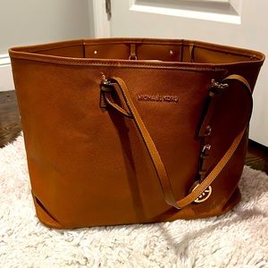 Large Tan Michael Kors Tote Bag